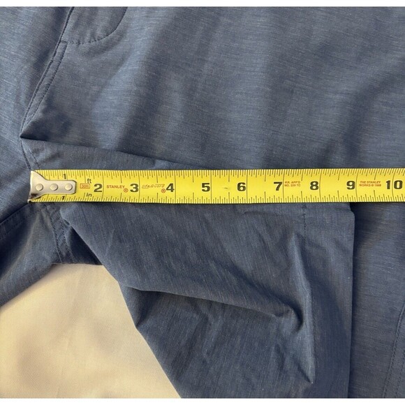 FAHERTY All Day Shorts Men's 38 Blue Polyester Cotton Hybrid Casual 9" Inseam - Picture 11 of 11